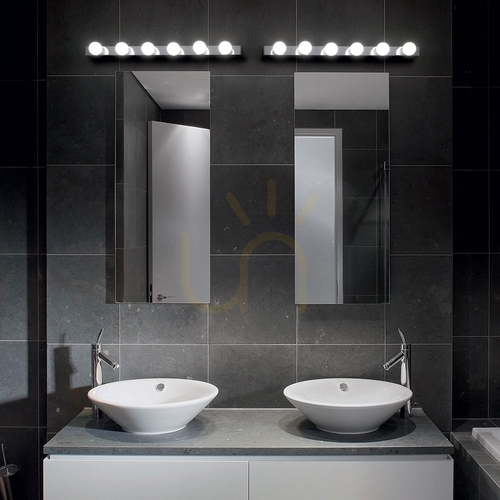 Check Wall Light Ideallux Prive AP8 Chrome 8-Light 80 cm 045634
