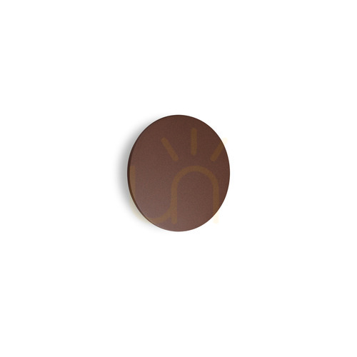 Check Outdoor Wall Lamp Ideallux Punto AP D24 Coffee Brown LED 12W 328539