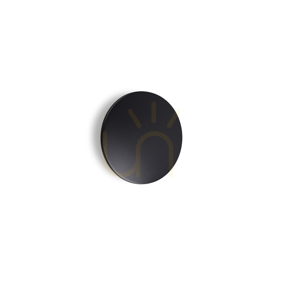 Outdoor Wall Lamp Ideallux Punto D24 Black LED 12W 328546