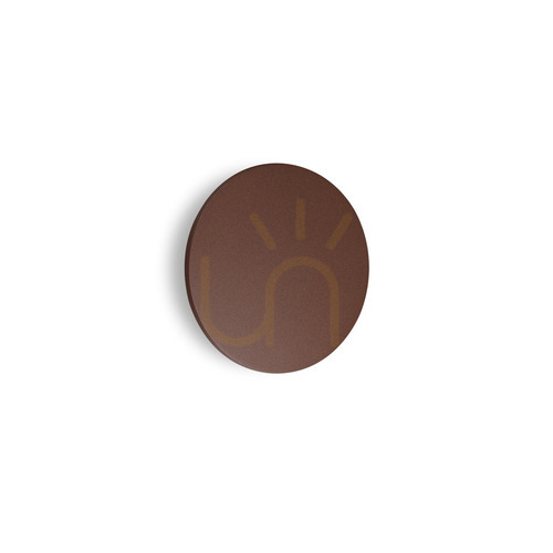 Check Outdoor Wall Lamp Ideallux Punto AP D30 Coffee Brown LED 16W 328560