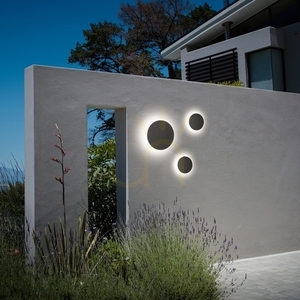Outdoor Wall Lamp Ideallux Punto D30 Black LED 16W 3000K 328577 small 1