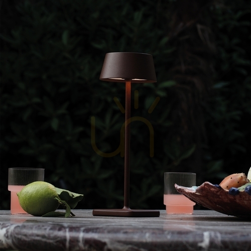 Check Table Lamp Ideallux Pure TL Nero Black LED 32 cm 311678