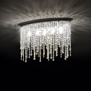 Plafond Ideallux Rain PL3 Chrome Crystal 40 cm 008370 small 4