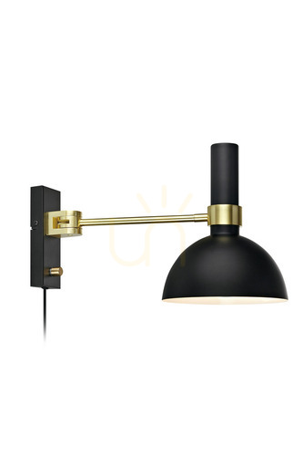 Check Wall Light Markslojd Larry Black Metal E27 1-Light 106970