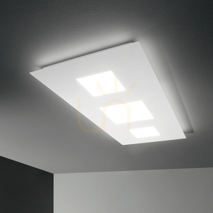 Plafon Ideallux Relax PL D110 biały LED 84W 255941 small 1