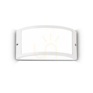 Outdoor Wall Lamp Ideallux REX AP1 White 25 cm 092393 small 0