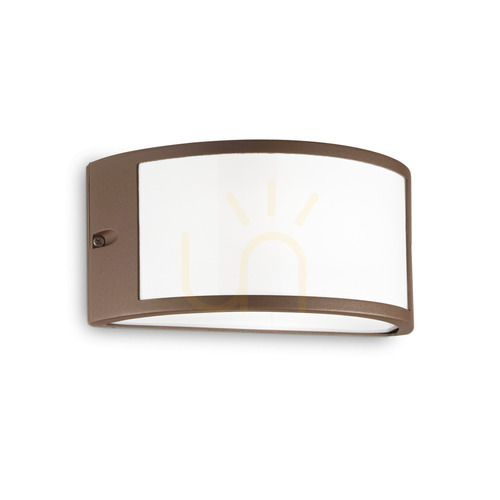 Check Outdoor Wall Lamp Ideallux REX AP1 Coffee Brown 25 cm E27 213217