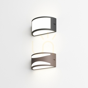 Outdoor Wall Lamp Ideallux REX AP1 Grigio Grey 25 cm 322735 small 1