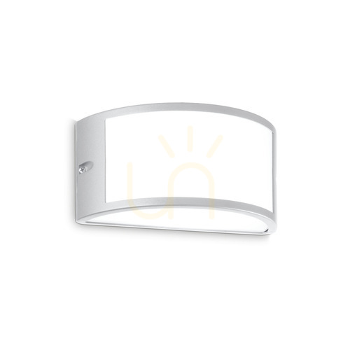 Check Outdoor Wall Lamp Ideallux REX AP1 Grigio Grey 25 cm 322735