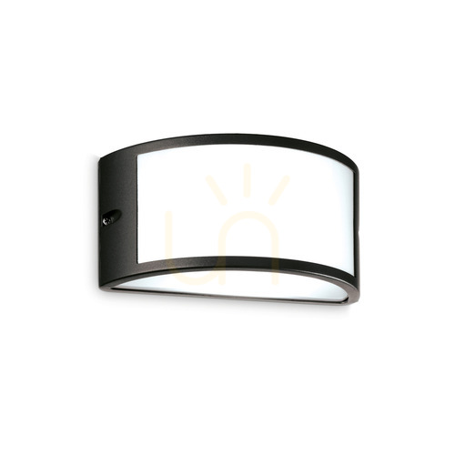Check Outdoor Wall Lamp Ideallux REX AP1 Nero Black 25 cm E27 322728