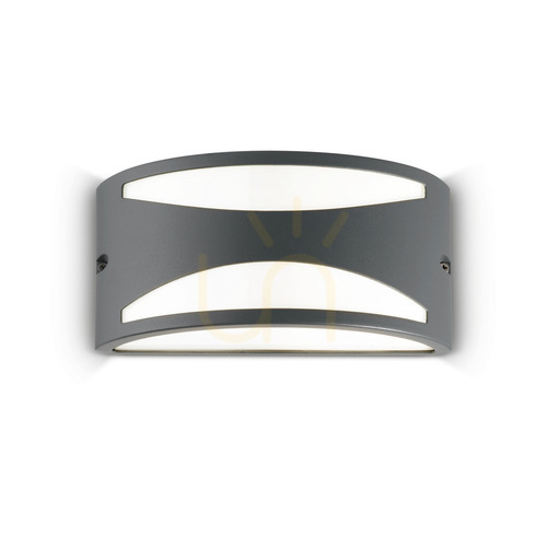Check Outdoor Wall Lamp Ideallux REX AP1 Anthracite 25 cm 092447