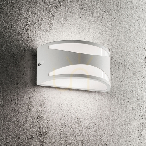 Check Outdoor Wall Lamp Ideallux REX AP1 White 25 cm 092430