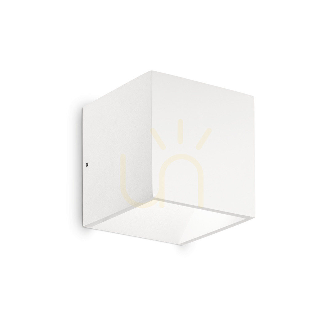 Vonkajšie nástenné svietidlo Ideallux RUBIK 149745 biele 8,5W LED 4000K