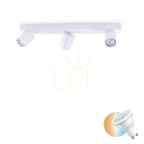 Check Plafon Ideallux Rudy PL3 Square Bianco white 54 cm 294810