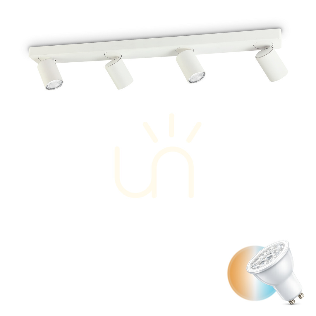 Plafon Ideallux Rudy PL4 Round biały 76 cm 4xGU10 229089
