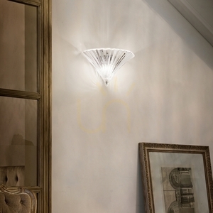 Wall Light Ideal Lux Santa AP1 Big Oro Gold Glass 087375 small 3
