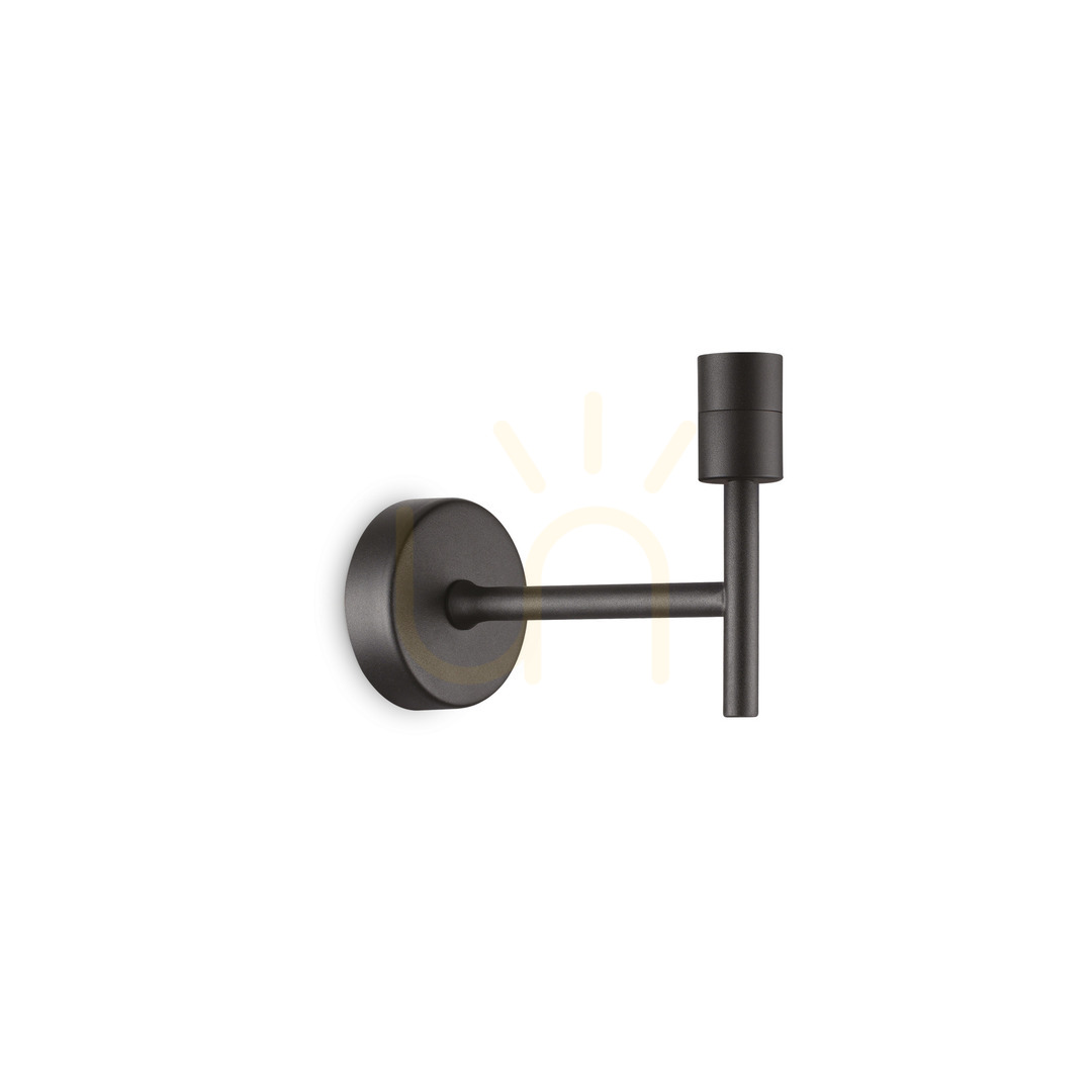 Wall Light Ideallux SET UP MAP1 Nero Black Metal E27 259772