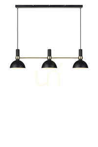 Pendant Light Markslojd Larry 3-Light Black Gold Brushed Metal 106971 0 Pendant Light Markslojd Larry 3-Light Black Gold Brushed Metal 106971 small 0
