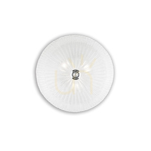 Plafon Ideallux Shell PL3 transparent glass 40 cm 008608 small 0