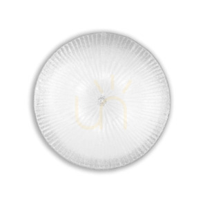Plafon Ideallux Shell PL6 Ambra 140193 bursztynowy szklany 60 cm small 2