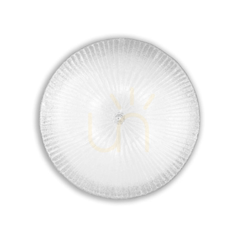 Check Plafond Ideallux Shell PL6 Transparent Glass 60 cm 008622