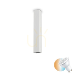 Plafon Ideallux LOOK SKY PL1 H40 BIANCO biały metal GU10 233833 small 0