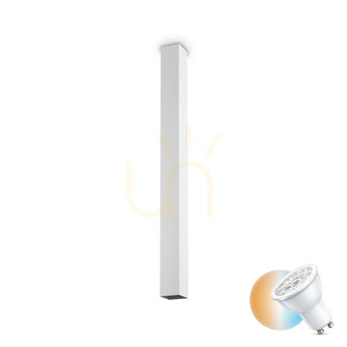 Check Plafon sufitowy Ideallux Look Sky PL1 H75 biały metalowy GU10 234007