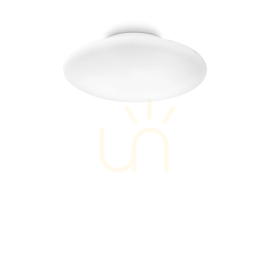 Plafon Ideallux Smarties PL2 White Glass 42.5 cm 032047