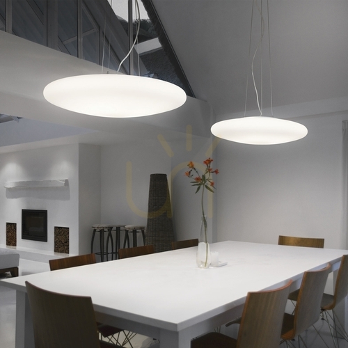 Check Pendant Light Ideallux Smarties SP3 D42 White Glass 032016