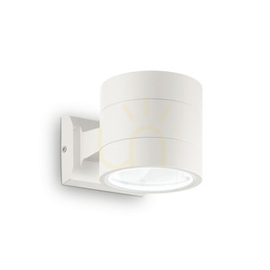 Outdoor Wall Lamp Ideallux SNIF ROUND AP1 White G9 144283 small 0