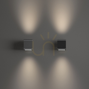 Outdoor Wall Lamp Ideallux SNIF Square AP1 Anthracite 121963 small 3