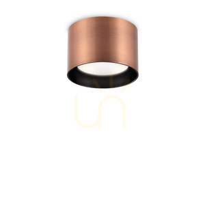 Ceiling Light Ideallux Spike PL1 Round Copper Metal 10 cm GX53 310893 small 0