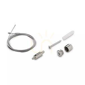 Single Cable Kit Ideallux Steel Silver 2 m 271750 small 1
