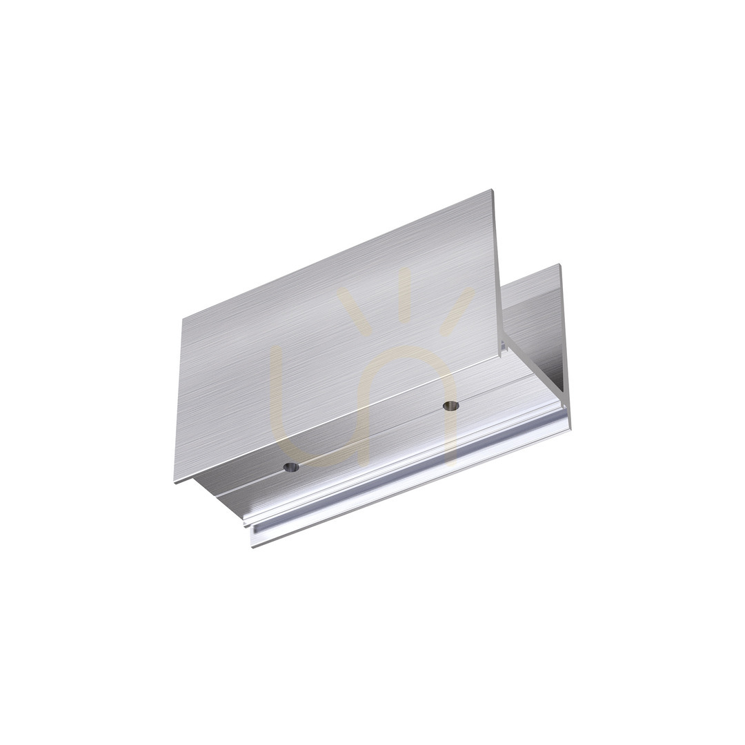 Straight Continuous Connector Ideallux STEEL Silver Aluminum 271712
