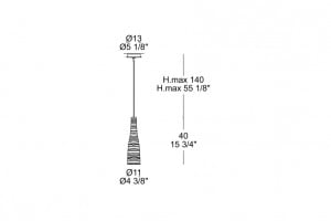 Pendant lamp Itre Class S40 Silver small 2