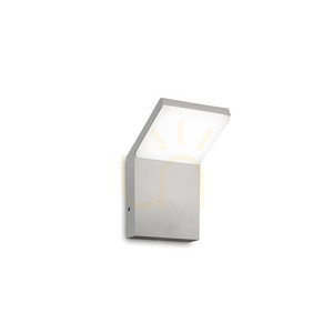 Outdoor Wall Lamp Ideallux STYLE 322643 Grey LED 8.5W 4000K Aluminum small 0