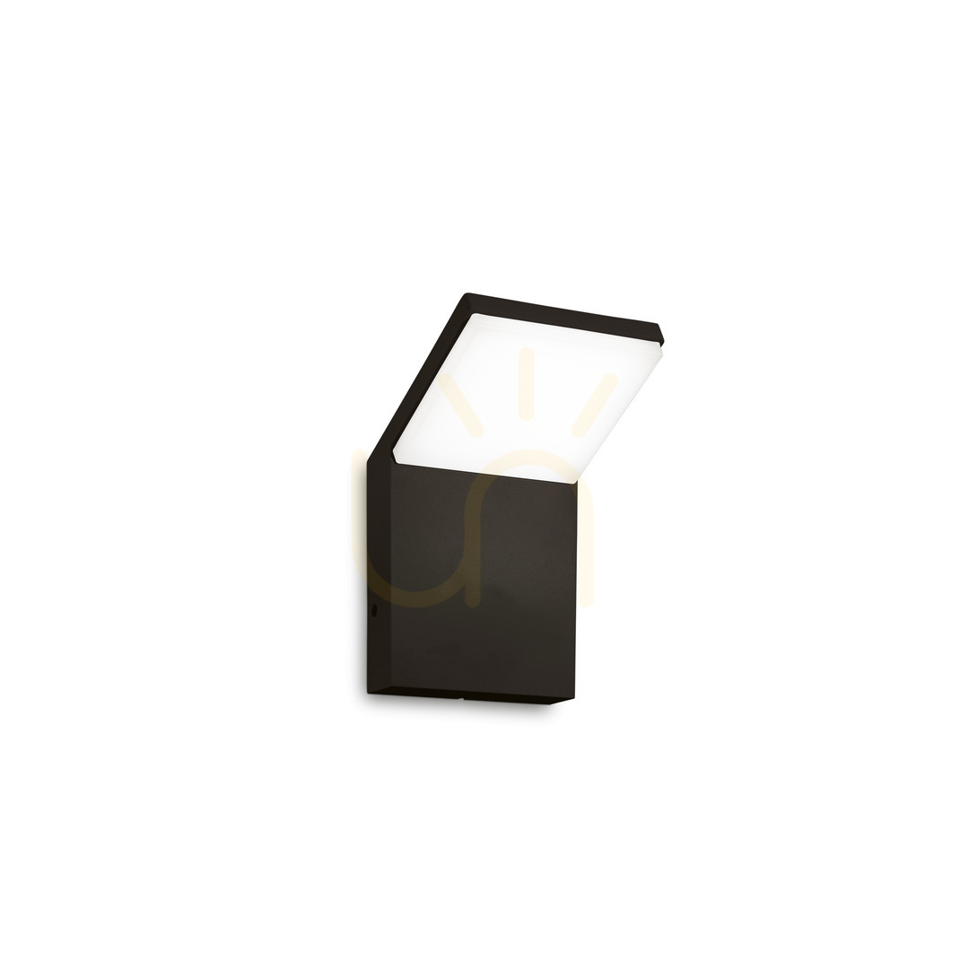 Outdoor Wall Lamp Ideallux Style 322636 Black LED 8.5W 3000K IP54