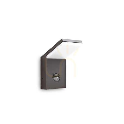 Check Outdoor Wall Lamp Ideallux Style Sensor Anthracite LED 9W 3000K 246864
