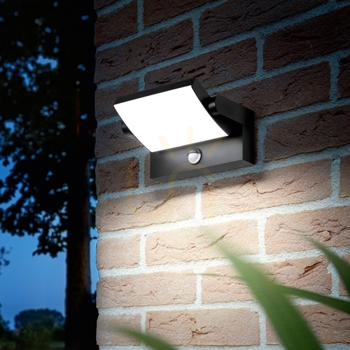Check Outdoor Wall Lamp Ideallux SWIPE AP Sensor Grey LED 21W 326870