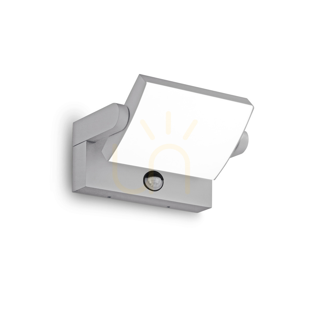 Outdoor Wall Lamp Ideallux SWIPE AP Sensor Grey LED 21W 326870