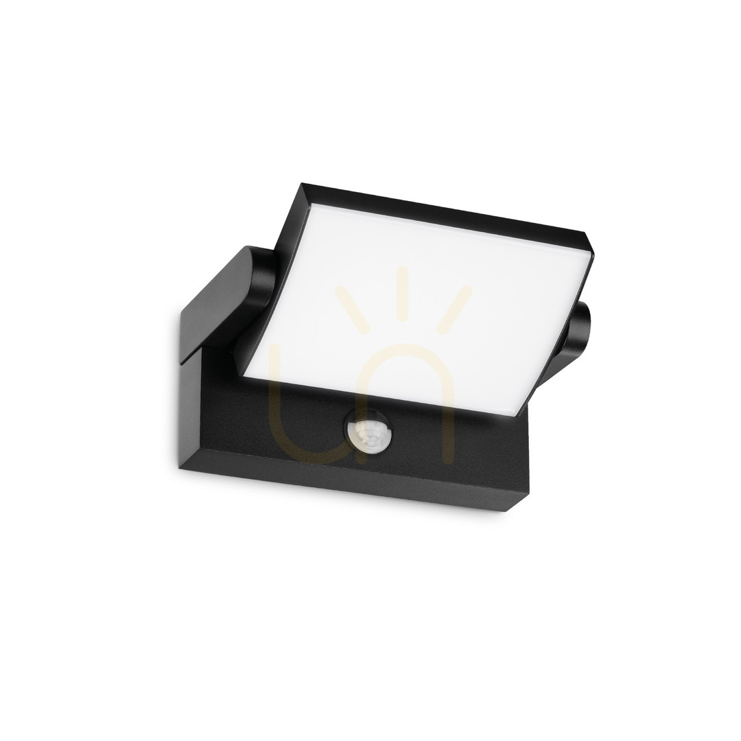 Outdoor Wall Lamp Ideallux SWIPE AP Sensor Black LED 21W 287737