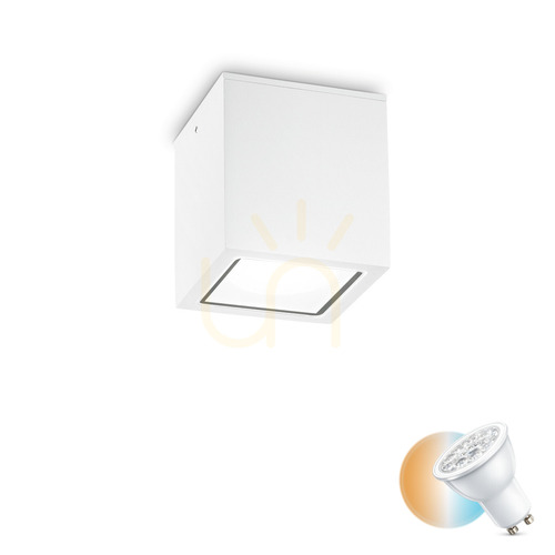 Check External Ceiling Light Ideallux TECHO PL1 BIG BIANCO White GU10 251523