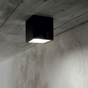 Outdoor Ceiling Light Ideallux Techo PL1 Small Anthracite GU10 251554 small 1