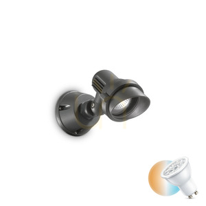 Outdoor Wall Lamp Ideal Lux Terra AP1 Small Anthracite GU10 046181 small 0