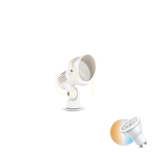 Check Spotlight Ideallux Terra PR1 Small White Outdoor GU10 106205