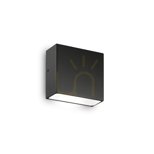 Check Outdoor Wall Lamp Ideallux Tetris AP1 Nero Black Aluminum G9 326955