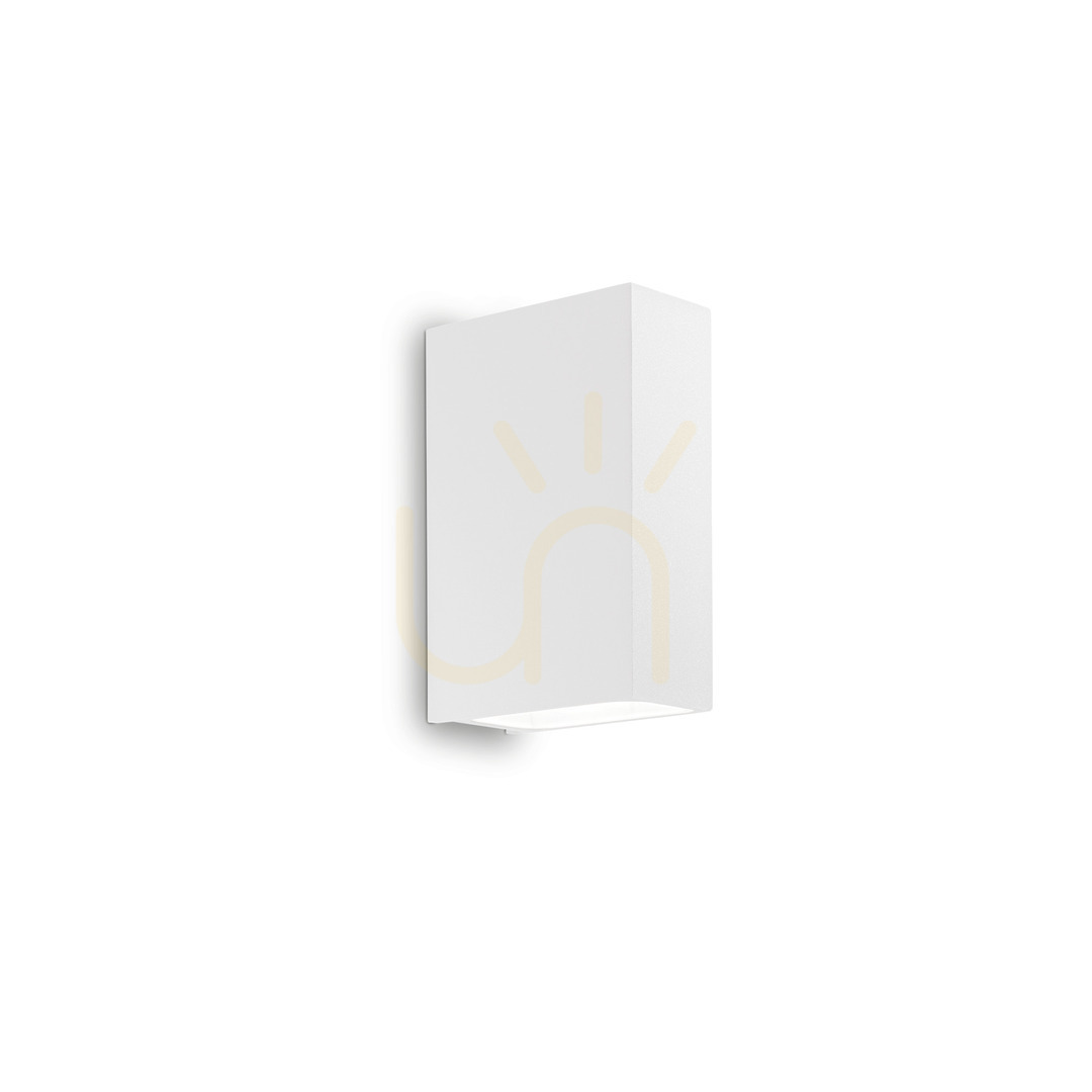 Outdoor Wall Lamp Ideallux Tetris-2 AP2 Bianco White Aluminum 269221