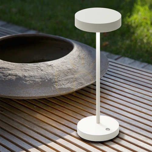 Check Table Lamp Ideal Lux Toffee TL White LED 32 cm Metal 311715