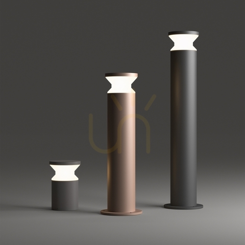 Check Outdoor Standing Light Ideallux Torre 321981 Brown Aluminum E27 H22 cm