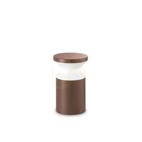 Check Outdoor Standing Light Ideallux Torre 321981 Brown Aluminum E27 H22 cm